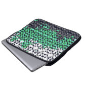 Trippy-pixeles Abstraktes Neutrois-Pride-Flag Laptopschutzhülle (Vorne Knopf)