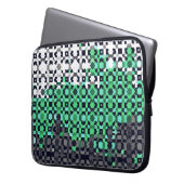 Trippy-pixeles Abstraktes Neutrois-Pride-Flag Laptopschutzhülle (Vorderseite Links)