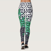 Trippy-pixeles Abstraktes Neutrois-Pride-Flag Leggings (Rückseite)