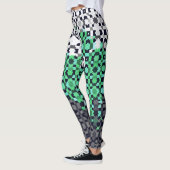 Trippy-pixeles Abstraktes Neutrois-Pride-Flag Leggings (Links)