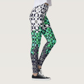 Trippy-pixeles Abstraktes Neutrois-Pride-Flag Leggings (Rechts)