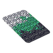 Trippy-pixeles Abstraktes Neutrois-Pride-Flag Magnet (Rechte Seite)