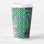 Trippy-pixeles Abstraktes Neutrois-Pride-Flag Milchtasse (Vorderseite)