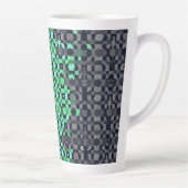 Trippy-pixeles Abstraktes Neutrois-Pride-Flag Milchtasse (Rechts)