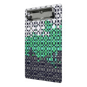 Trippy-pixeles Abstraktes Neutrois-Pride-Flag Mini Klemmbrett (Gewinkelt2)