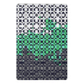 Trippy-pixeles Abstraktes Neutrois-Pride-Flag Mini Klemmbrett (Rückseite)