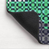 Trippy-pixeles Abstraktes Neutrois-Pride-Flag Mousepad (Ecke)