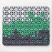 Trippy-pixeles Abstraktes Neutrois-Pride-Flag Mousepad (Vorne)