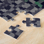 Trippy-pixeles Abstraktes Neutrois-Pride-Flag Puzzle (Seite)