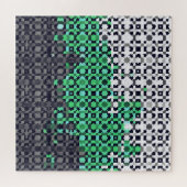Trippy-pixeles Abstraktes Neutrois-Pride-Flag Puzzle (Horizontal)