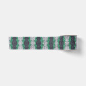 Trippy-pixeles Abstraktes Neutrois-Pride-Flag Satinband (Vorderseite)