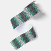 Trippy-pixeles Abstraktes Neutrois-Pride-Flag Satinband (Rückseite)