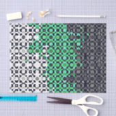 Trippy-pixeles Abstraktes Neutrois-Pride-Flag Seidenpapier (Handwerk)