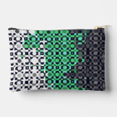 Trippy-pixeles Abstraktes Neutrois-Pride-Flag Zubehörtasche (Rückseite)