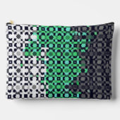 Trippy-pixeles Abstraktes Neutrois-Pride-Flag Zubehörtasche (Vorderseite)