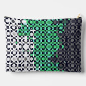 Trippy-pixeles Abstraktes Neutrois-Pride-Flag Zubehörtasche (Rückseite)