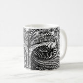 Trippy-Portrait Kaffeetasse (VorderseiteRechts)