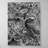 Trippy-Portrait Poster (Vorne)