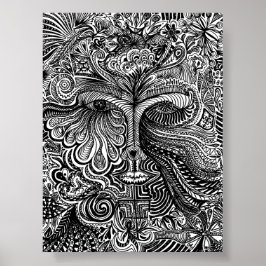 Trippy-Portrait Poster