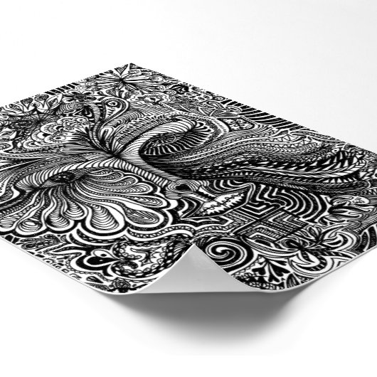 Trippy-Portrait Poster (Ecke)