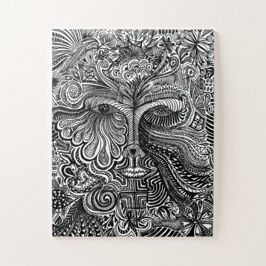 Trippy-Portrait-Puzzle Puzzle (Vertikal)