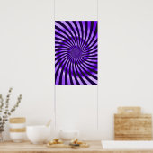 Trippy Poster: Abstrakt Lila Poster (Küche)