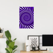 Trippy Poster: Abstrakt Lila Poster (Heimbüro)