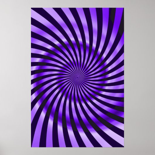 Trippy Poster: Abstrakt Lila Poster (Vorne)