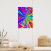 Trippy Poster: Abstrakt Psychedelisch Poster (Küche)
