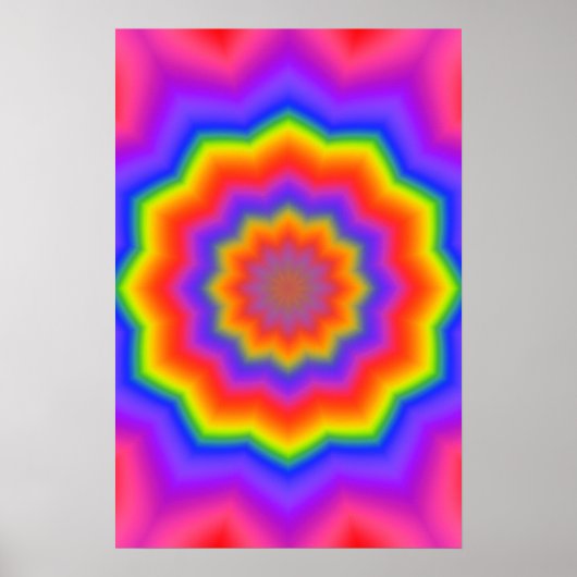 Trippy Poster: Abstrakt Psychedelisch Poster (Vorne)