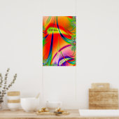 Trippy Poster: Abstrakt Psychedelisch Poster (Küche)