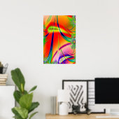 Trippy Poster: Abstrakt Psychedelisch Poster (Heimbüro)