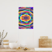 Trippy Poster: Abstrakt Psychedelisch Poster (Küche)
