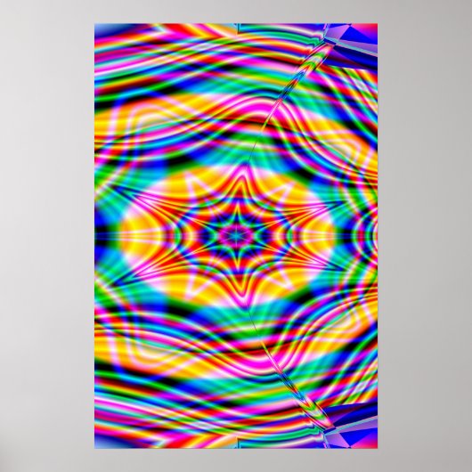 Trippy Poster: Abstrakt Psychedelisch Poster (Vorne)