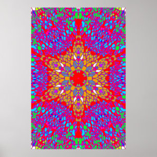 Trippy Poster: Abstrakt Psychedelisch Poster