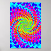Trippy Poster: Abstrakt Psychedelisch Poster (Vorne)