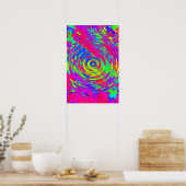 Trippy Poster: Abstrakt Psychedelisch Poster (Küche)
