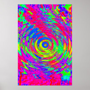 Trippy Poster: Abstrakt Psychedelisch Poster