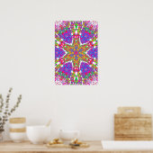 Trippy Poster: Abstrakt Psychedelisch Poster (Küche)