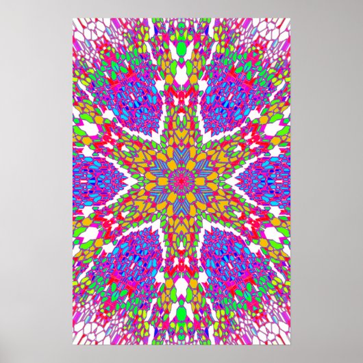 Trippy Poster: Abstrakt Psychedelisch Poster (Vorne)