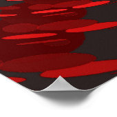 Trippy Poster: Abstrakt Red Poster (Ecke)