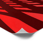 Trippy Poster: Abstrakt Red Poster (Ecke)
