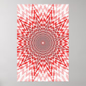 Trippy Poster: Abstrakt Red Poster (Vorne)