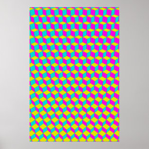 Trippy Poster: CMYK Abstrakt Poster