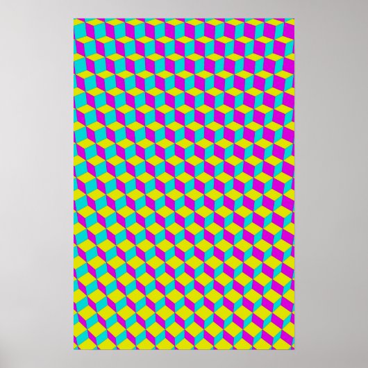 Trippy Poster: CMYK Abstrakt Poster (Vorne)