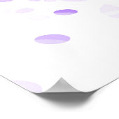 Trippy Poster: Lila Abstraktes Kunstwerk Poster (Ecke)