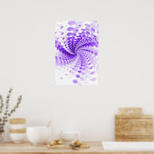 Trippy Poster: Lila Abstraktes Kunstwerk Poster (Küche)