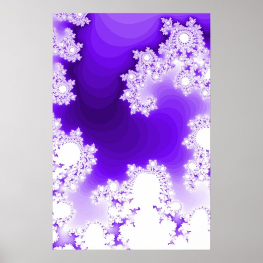 Trippy Poster: Lila Fraktal Poster (Vorne)