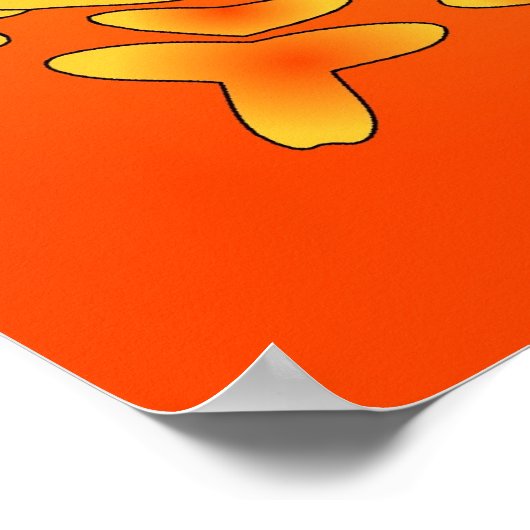 Trippy Poster: Psychedelic Hexagonal Artwork Poster (Ecke)