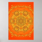 Trippy Poster: Psychedelic Hexagonal Artwork Poster (Vorne)
